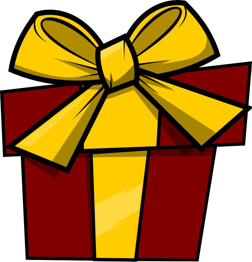Svg Library Free Gift Cliparts - Gift Clip Art (859x891), Png Download