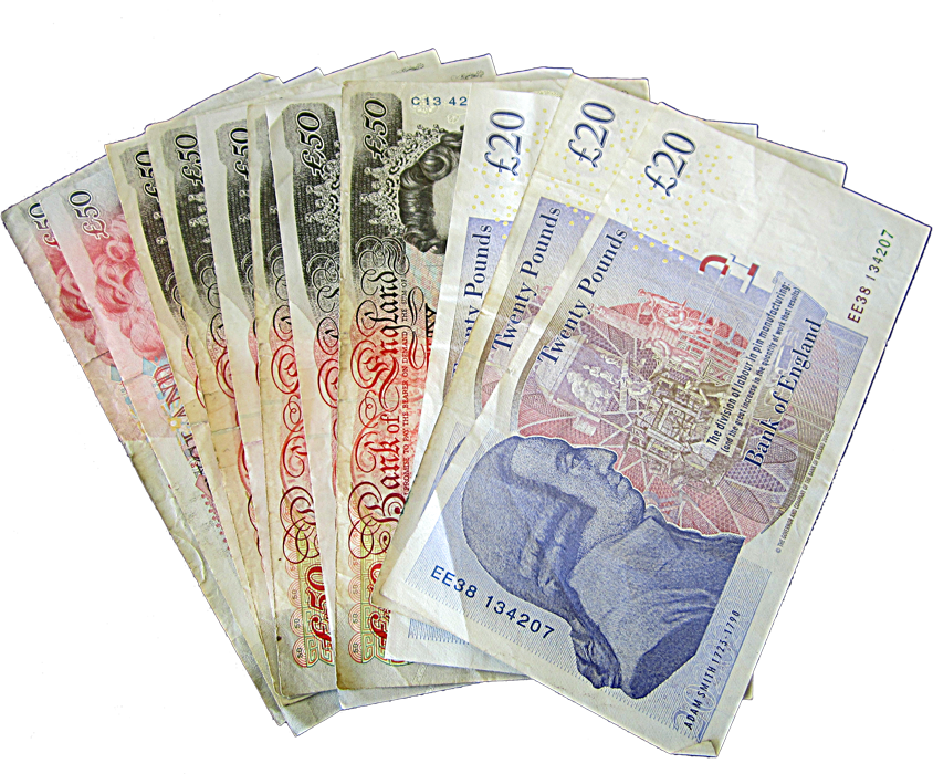 Currency Notes In Png - Pound Notes Png (844x700), Png Download