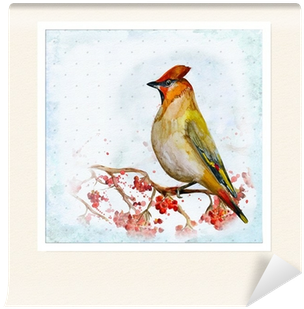Gallery Direct Watercolor Vector Illustation Of Bird (400x400), Png Download