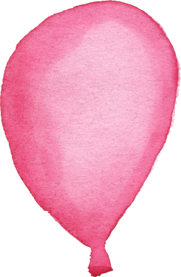 Watercolor Vol Onlygfx - Pink Watercolor Balloon Png (576x880), Png Download