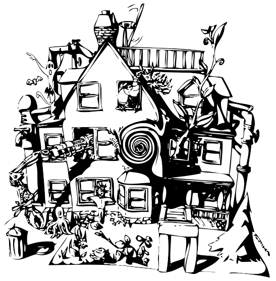 Pika Mit Fsilg Cooperative Housing House - House House Art (1024x663), Png Download