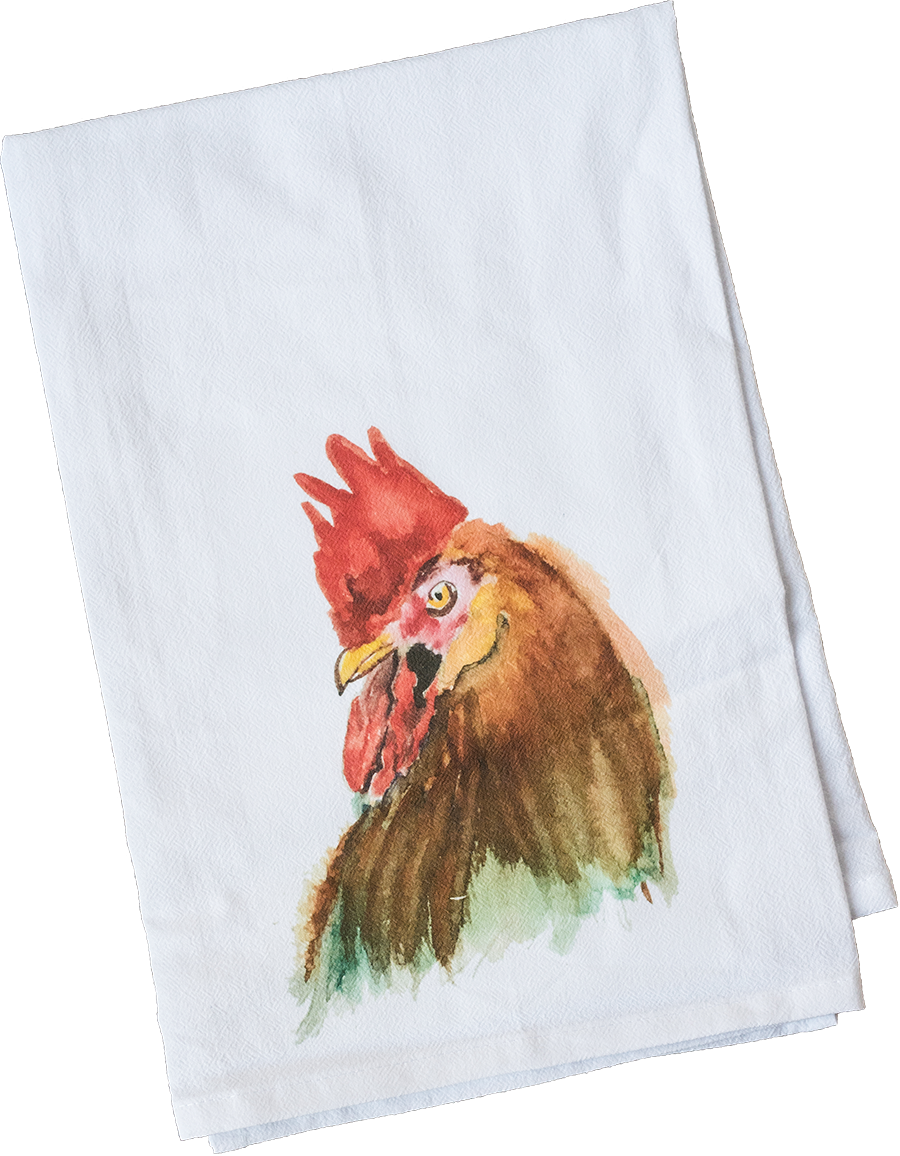 Watercolor Rooster - Watercolor Painting (900x1156), Png Download