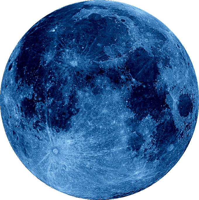 Free Icons Png - Full Blue Moon Png (681x686), Png Download