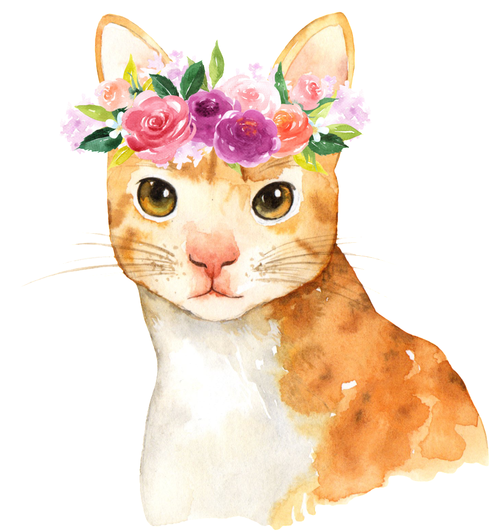 This Graphics Is Hand Painted Cute Cartoon Cat Png - Cute November 2018 Calendar (1024x1092), Png Download