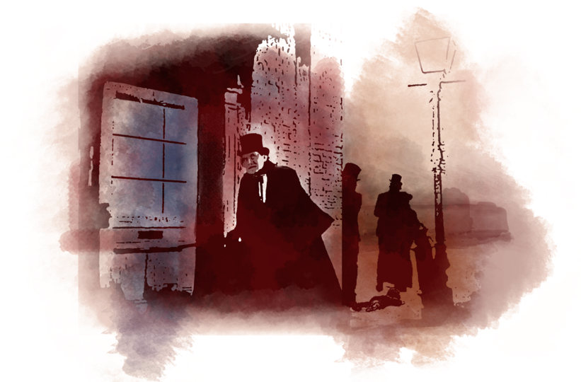 Dr Jekyll And Mr Hyde - Illustration (820x547), Png Download