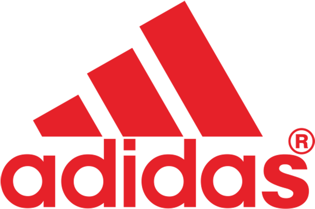 adidas logo red background