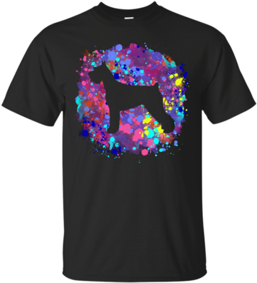 Giant Schnauzer Tshirt Graphic Dog Tee Shirt Watercolor (400x400), Png Download