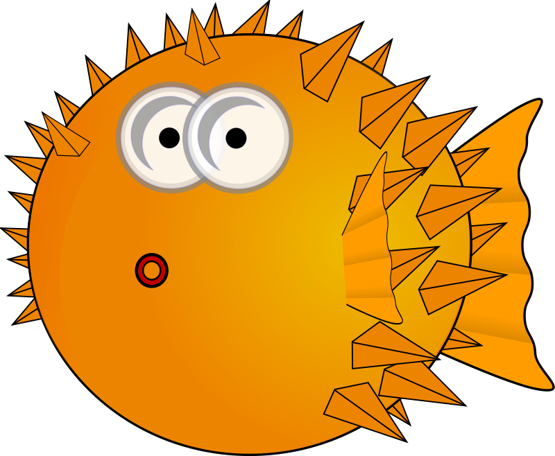 1329931595-drunken Duck Cartoon Globefish Kugelfisch - Cartoon Fish Png (800x658), Png Download