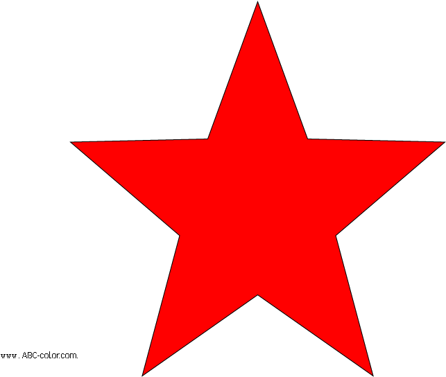 Raster Clipart Star - Red Star Cut Outs (822x567), Png Download