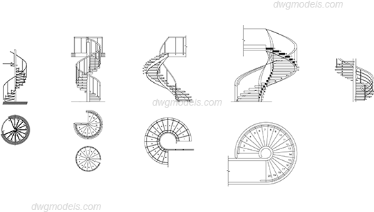 Stairs - .dwg (540x380), Png Download