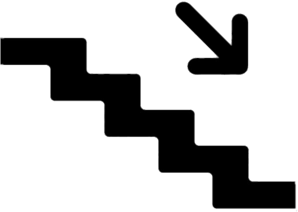 Stairs Down Icon - Bless The Rains Down In Africa Meme (600x600), Png Download