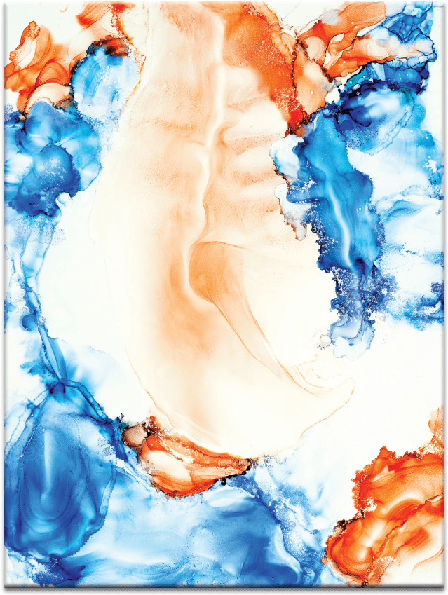 Desert Fire - Painting (900x900), Png Download