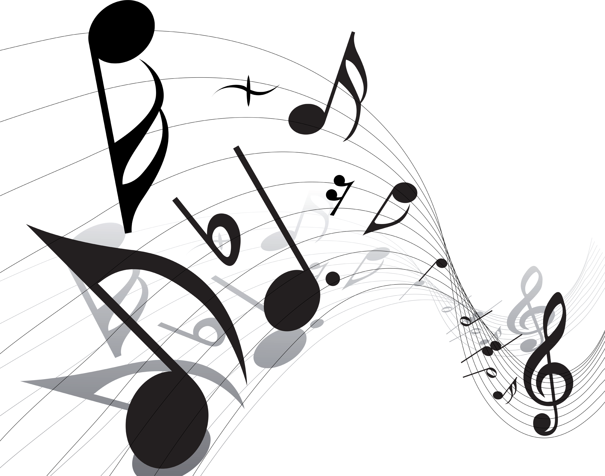 Music Notes Png Vector (2400x1891), Png Download