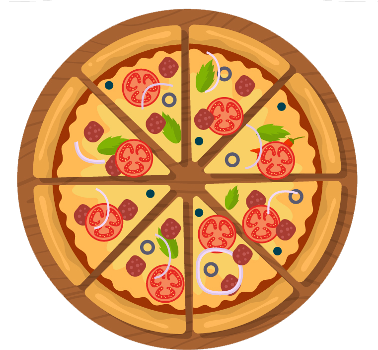 Free Pizza Png Image Vector - Pizza (760x716), Png Download