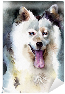 Watercolor Animal Collection - Canadian Eskimo Dog (400x400), Png Download