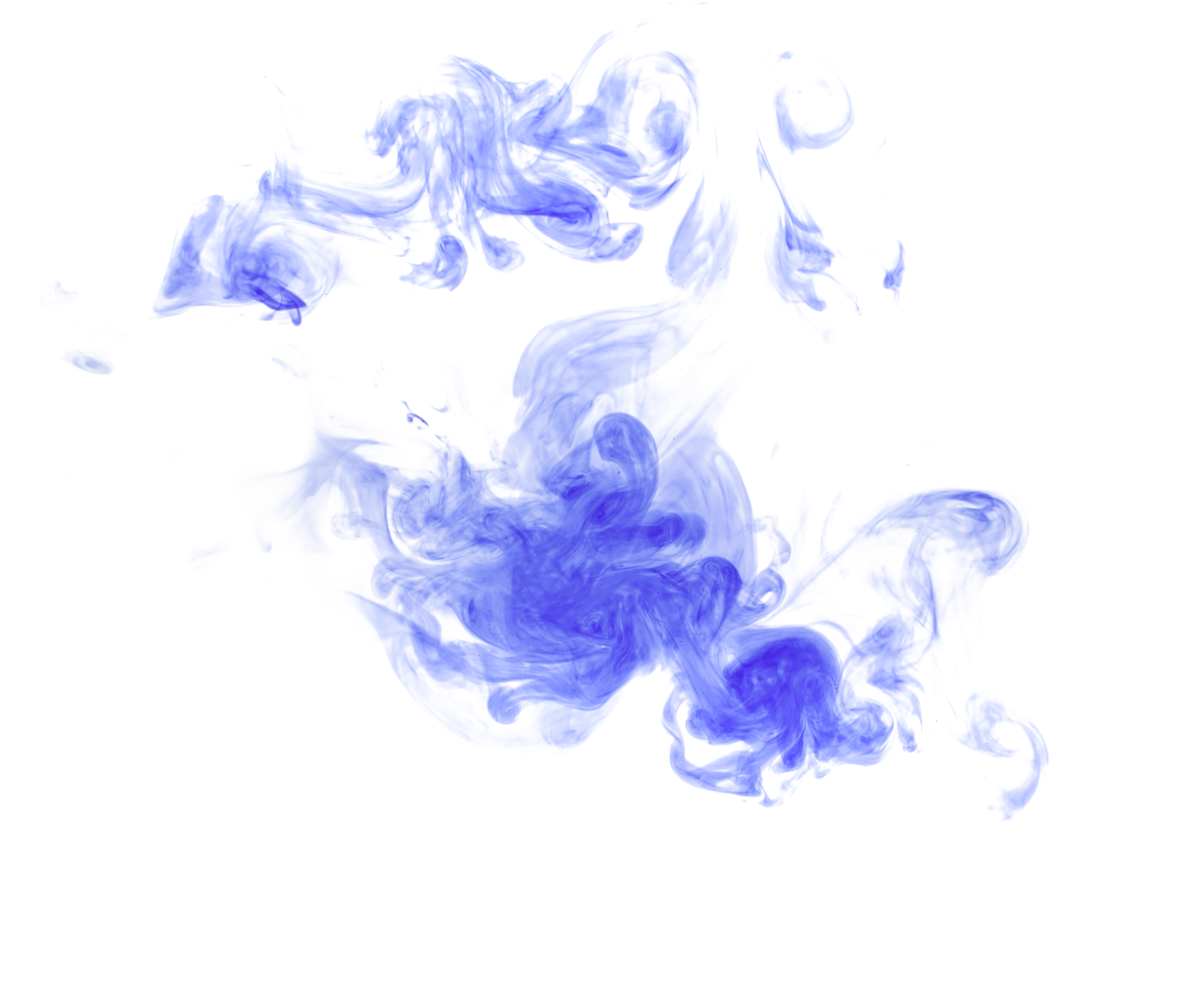 Blue Watercolor Painting - Smoke Purple Blue Transparent (3592x3007), Png Download