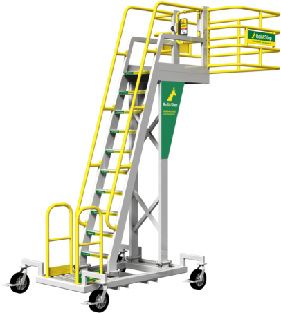 Mobile Stairs With Platform (470x470), Png Download