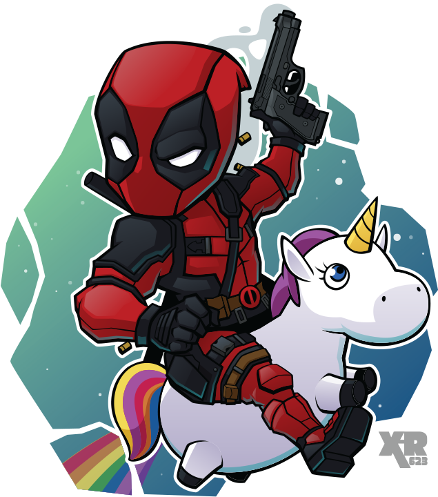 Download Fa Deadpool By Xar Deadpool Unicorn Shirt Png Image With No Background Pngkey Com