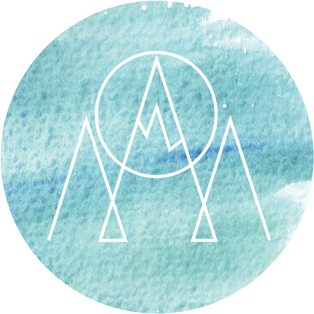 Mountain Sun Logo Watercolorbackground - Watercolor Mountain Png (810x809), Png Download