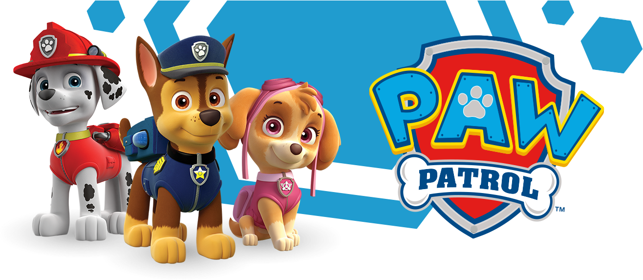 Image Freeuse Birthday Transparent Paw Patrol - Paw Patrol Chase Marshall Skye (1536x680), Png Download