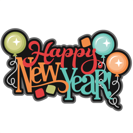 Holidays - Happy New Year Scrapbook Clipart (432x432), Png Download