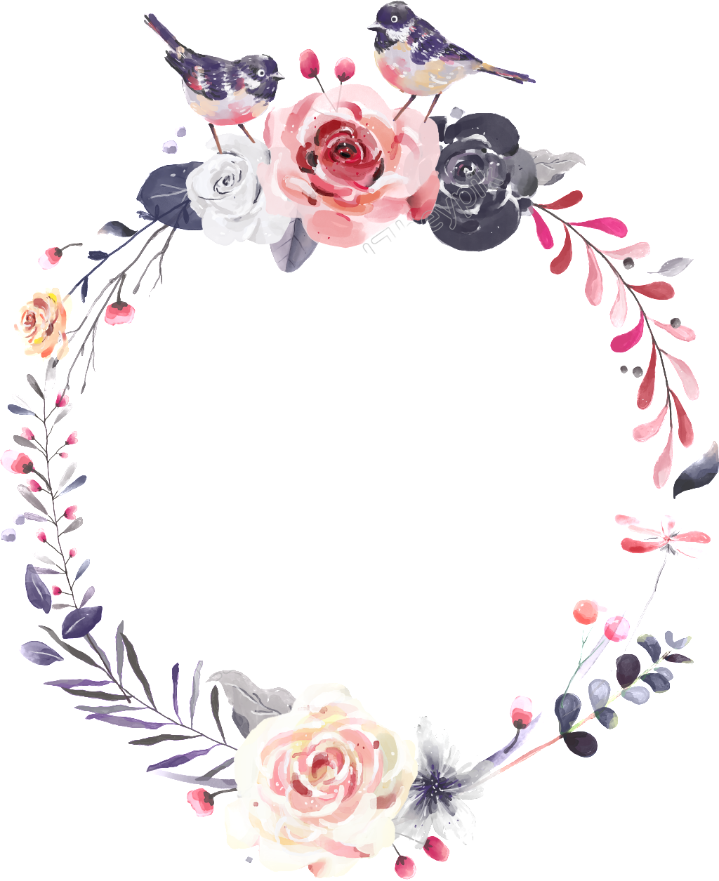 Hand Painted Rose Png Free Download - Portable Network Graphics (1024x1255), Png Download