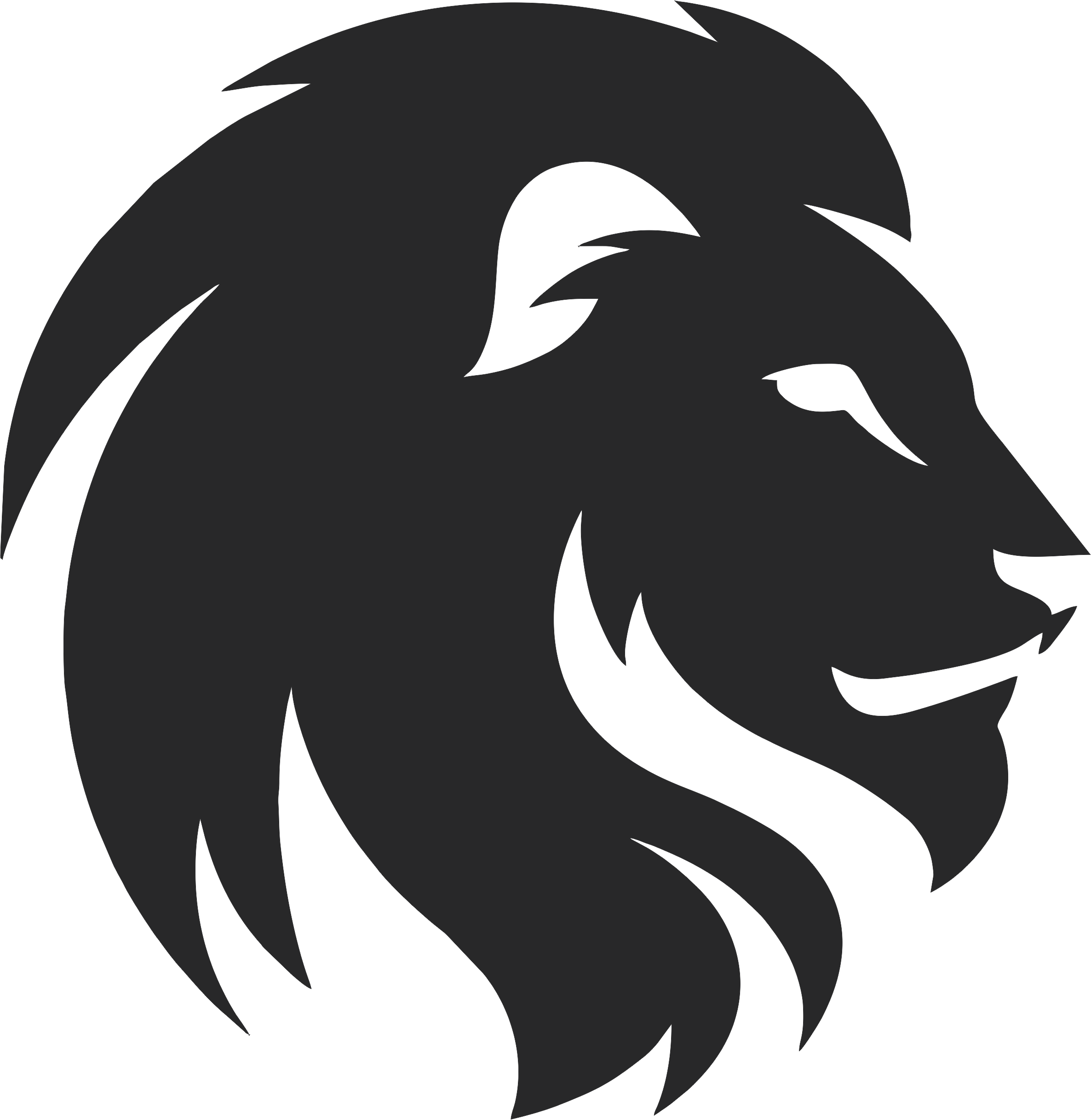 Lion Logo Png Graphic Royalty Free Stock - Lion Head Logo Png (2372x2436), Png Download