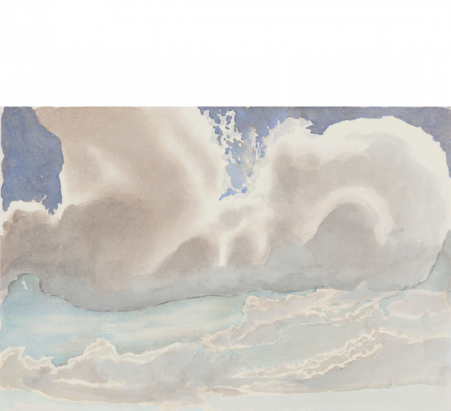 Clouds - Painting (658x600), Png Download