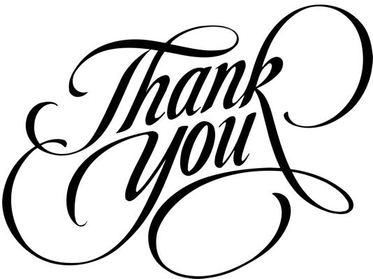 Thank You - Thank You Without Background (536x408), Png Download