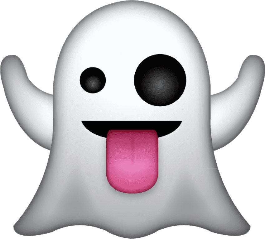 Free Png Ghost Png Images Transparent - Ghost Emoji Png (850x767), Png Download