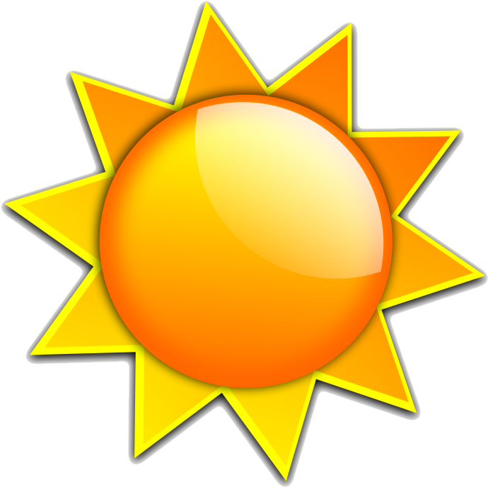 Sun Transparent Png - Clip Art Sun (721x719), Png Download