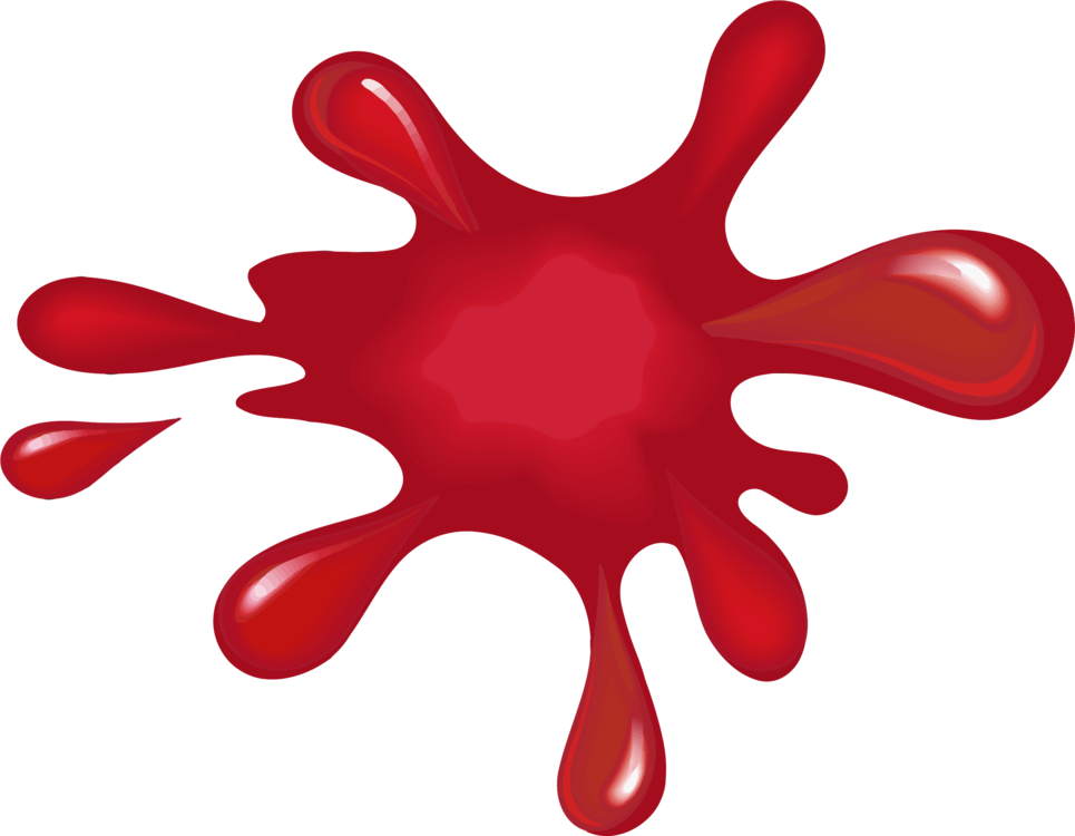 Zazzle Watercolor Painting Paint Rollers - Paint Splat Red Clipart (965x750), Png Download