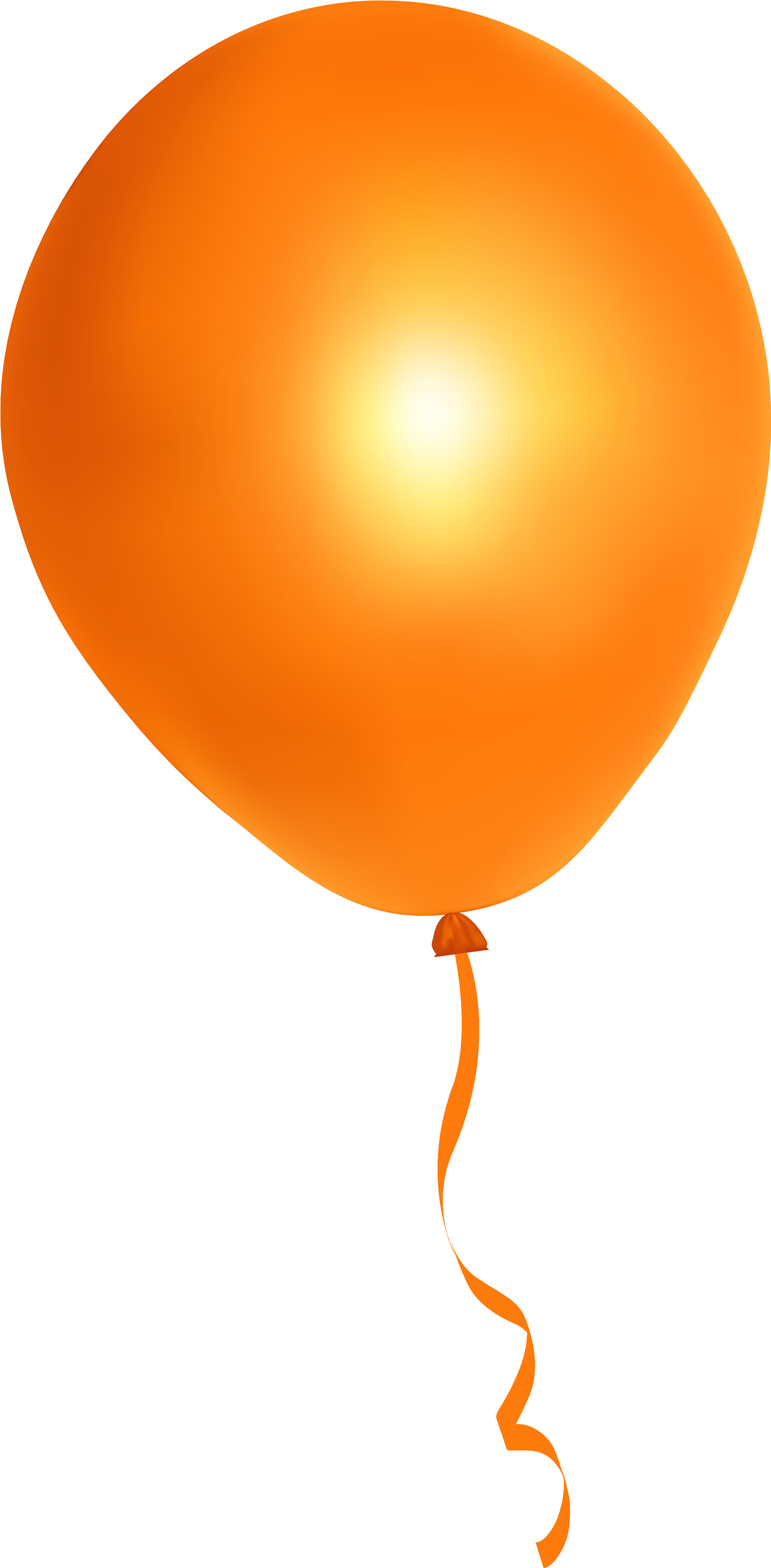 Orange Balloon Png Image - Orange Balloon Transparent Background (500x836), Png Download