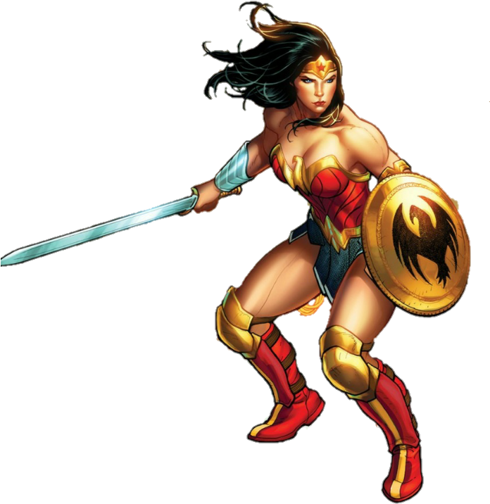 Wonder Woman Png - Wonder Woman: Her Greatest Battles (695x782), Png Download
