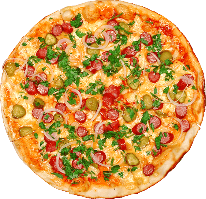 Free Icons Png - Pizza Mit Käse Und Wurst Und Speck (673x650), Png Download