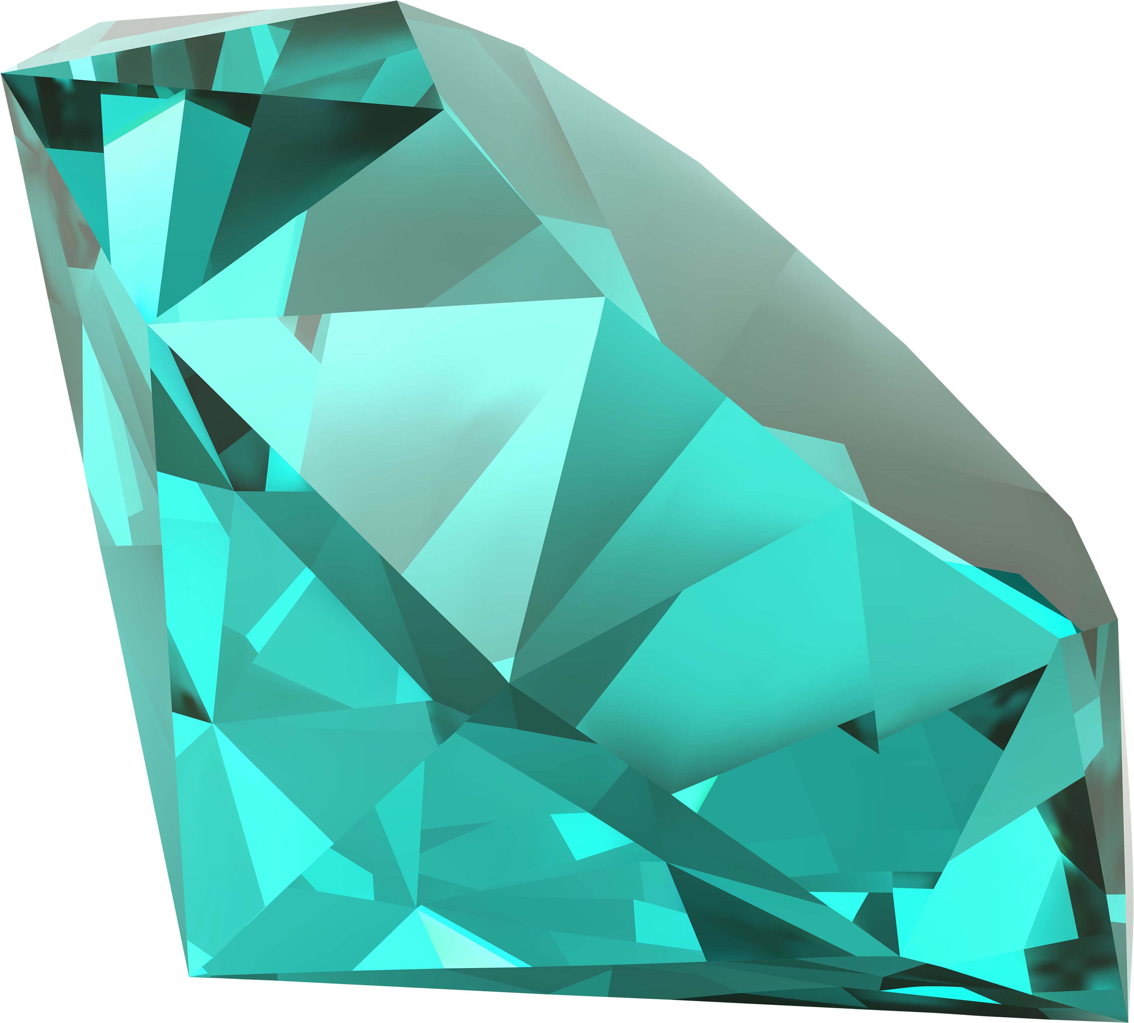 Blue Diamond Png Clipart - Gem Clipart Png (4000x3343), Png Download