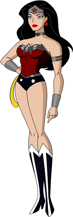 Jl Wonder Woman New - Wonder Woman Jlu New 52 (400x800), Png Download