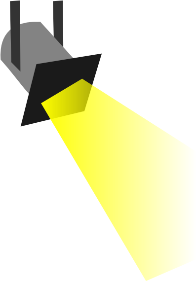 Spotlight Panda Free Images Clipart - Spot Lights Clip Art (600x569), Png Download