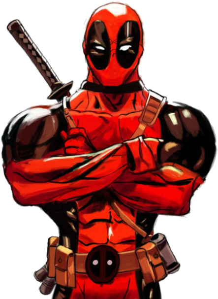 Deadpool Clipart Christmas Png - Deadpool Transparent (1000x706), Png Download