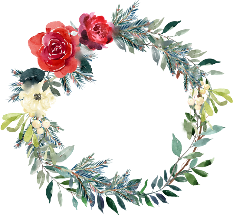Read It - Wreath (800x722), Png Download
