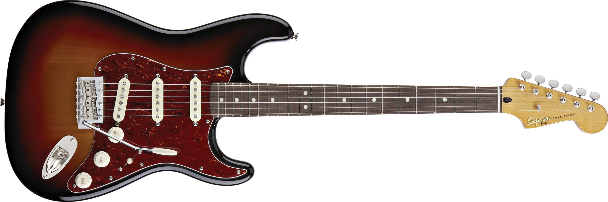 Electric Guitar Png Image - Fender Squier Classic Vibe Strat 60s (2400x799), Png Download