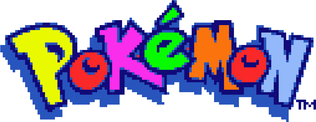 Pokemon Logo Rainbow - Pokémon Blue Version Reproduction Nintendo Game Boy (1600x670), Png Download