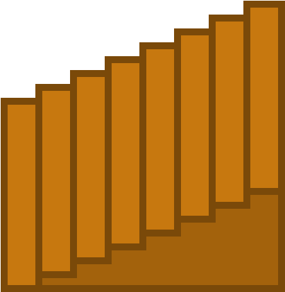 Stairs - Pixel Art (470x450), Png Download