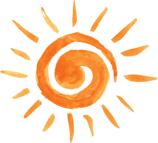 12 Watercolor Sun Vol (655x593), Png Download
