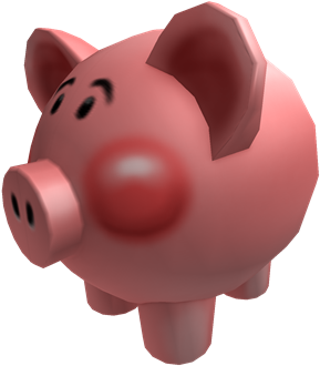 Make It Rain - Pig Roblox (420x420), Png Download