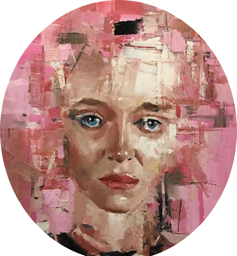 Frozen In Time - Abstract Art (797x861), Png Download