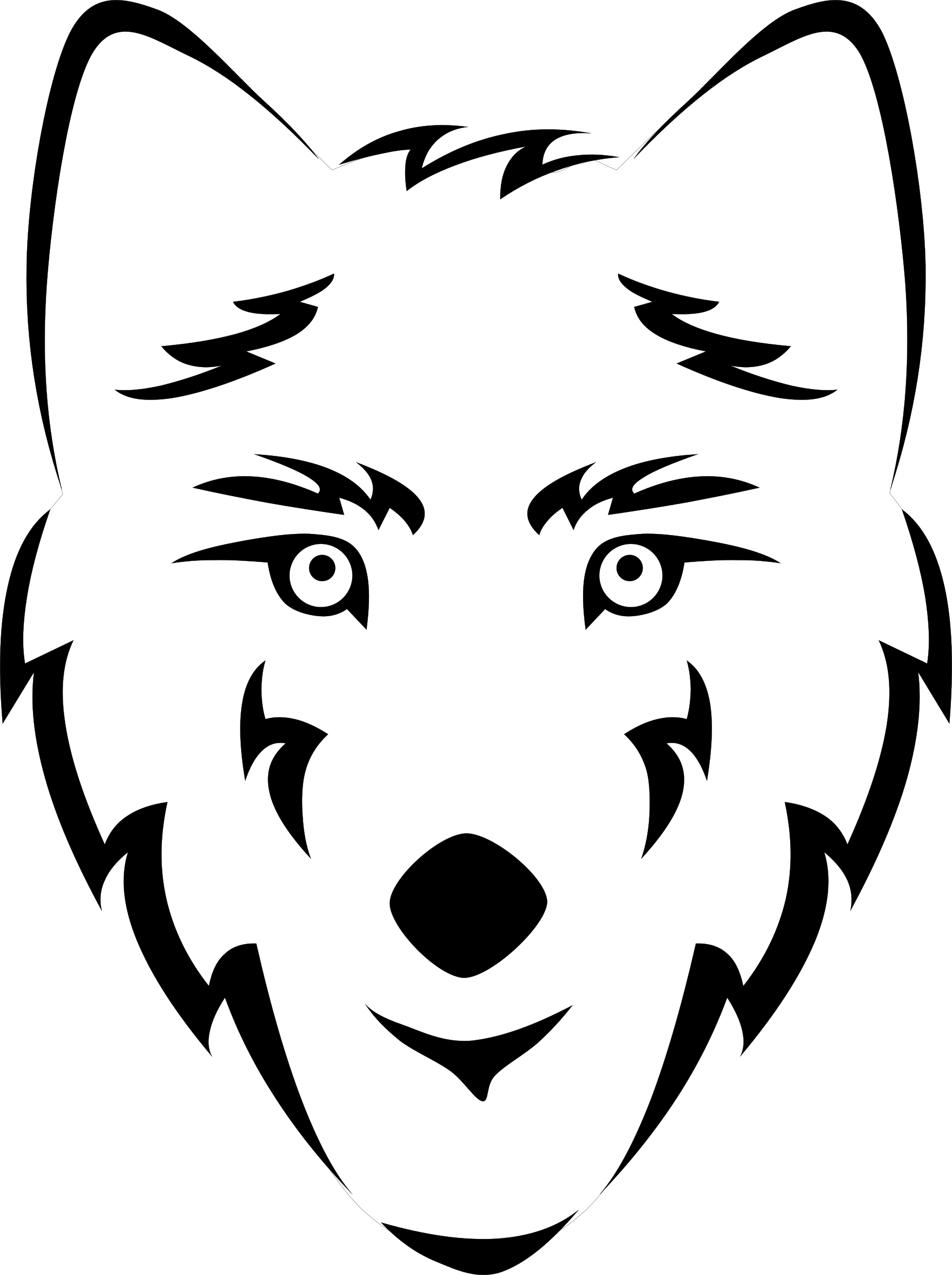 Download Svg Royalty Free Stock Blank Stylized Big Image Png Wolf Clip Art Png Image With No Background Pngkey Com