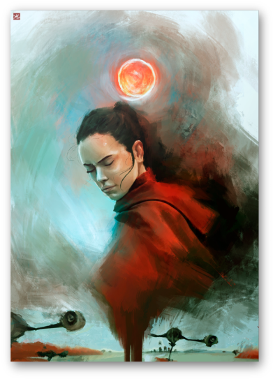 The Last Jedi Series By João Mário Teixeira De Araújo - Visual Arts (400x542), Png Download