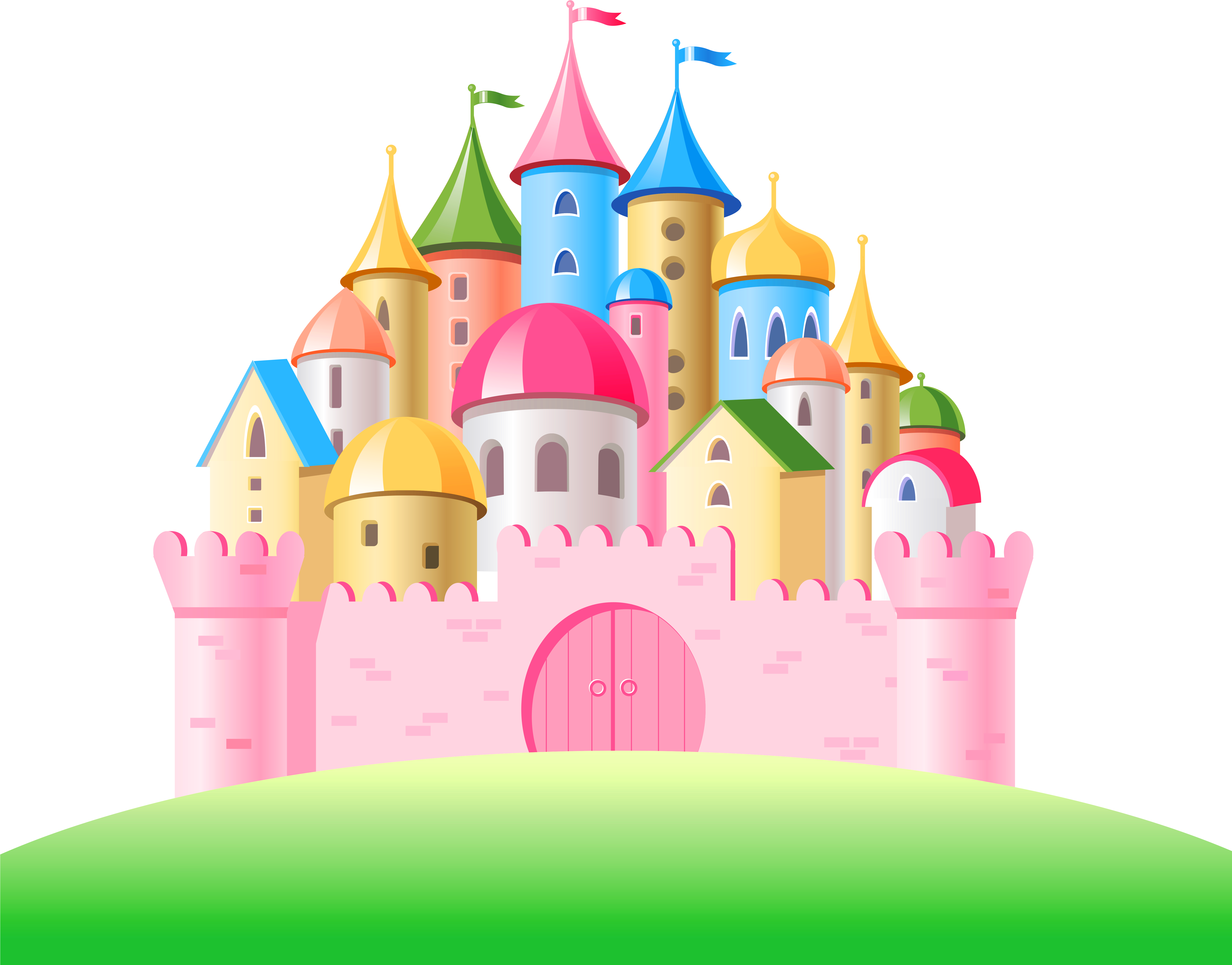 Minnie Mouse Castle Png (6381x5150), Png Download