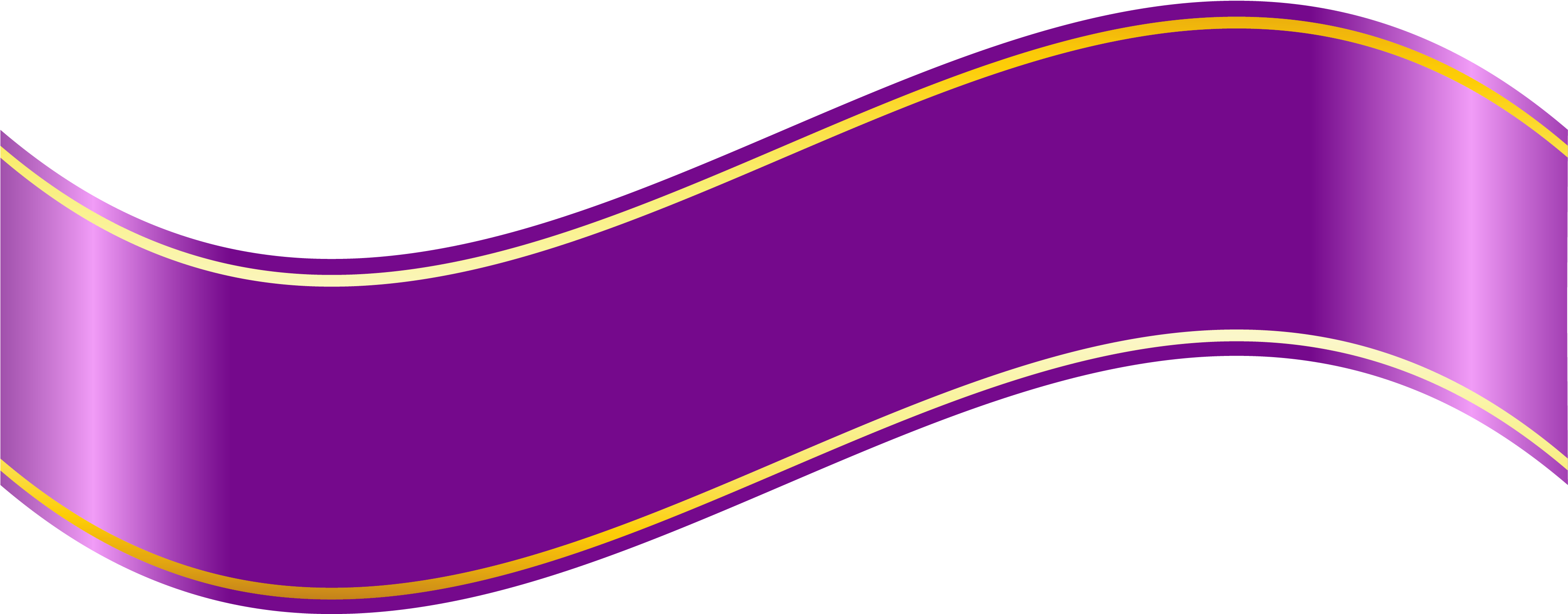 Purple Banner Png Clipartu200b Gallery Yopriceville - Purple Ribbon Banner Png (3796x1784), Png Download
